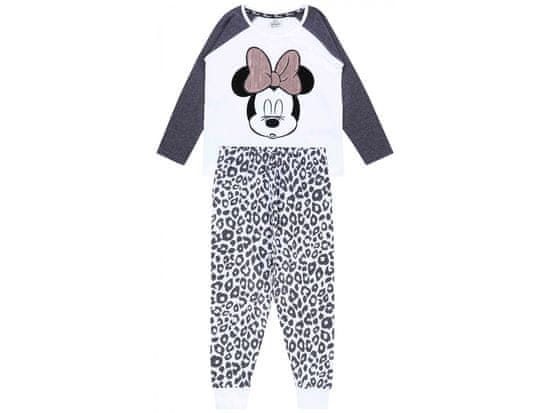 Disney DISNEY MINNIE MOUSE Biele pyžamo s grafitovým leopardím vzorom 3-4 let 104 cm