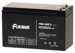 Fukawa olovená batéria FW 9-12 HRU do UPS APC / AEG / EATON / Powerware / 12V / 9Ah / životnosť 5 rokov / Faston F2-6,3mm