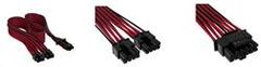 Corsair Premium Individually Sleeved 12+4pin PCIe Gen 5 12VHPWR 600W cable, Type 4, BLACK/RED