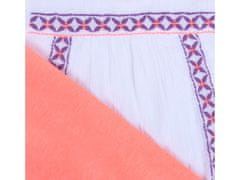 sarcia.eu Súprava blúzka + legíny oranžovo-biele, krátky rukáv 4-5 let 110 cm