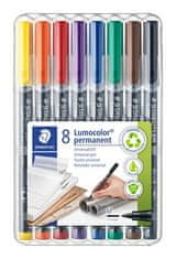 Staedtler Permanentné popisovače "Lumocolor 317 M", sada 8 farieb, 0,8-1 mm 317 WP8