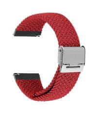 TopQ Pletený remienok Braid pre Apple Watch 3-4-5-6-SE 38-40mm červený 60351