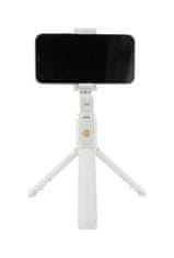 TopQ Bluetooth tripod selfie tyč K07 biela 62953