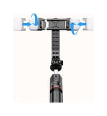 TopQ Bluetooth tripod selfie tyč L13d čierna 92419