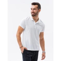 OMBRE Pánske tričko polo ADENO biele 3-pack MDN24820 XXL