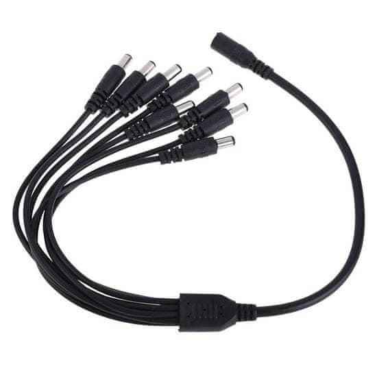 XtendLan Napájací kábel/splitter 1 na 8, jack 2,1mm