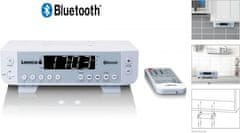 LENCO KCR-100 Kuchynské rádio s Bluetooth, 0,9 "biely LED displej
