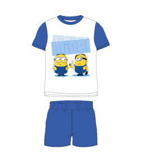 E plus M Chlapčenské pyžamo Mimoni biele s modrou 98-128