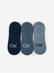 Calvin Klein Súprava troch párov pánskych ponožiek v modrej farbe Calvin Klein UNI
