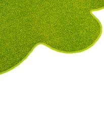 Vopi Kusový koberec Eton zelený kvetina 120x120 kvietok