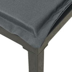 Vidaxl 3-dielna záhradná sedacia súprava polyratan čierna sivá