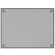 Vidaxl Nástenná magnetická tabuľa čierna 80x60 cm tvrdené sklo