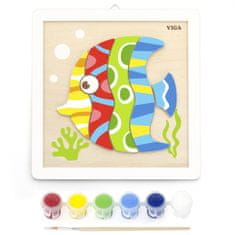 Viga Toys DIY Creativity Kit Maľovanie rýb