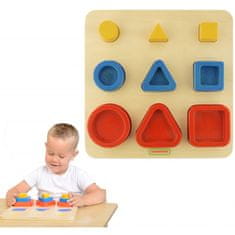 Masterkidz Triedič tvarov Geometrické bloky Montessori