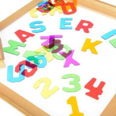 Masterkidz Transparentné číslice a písmená 38 ks. Montessori