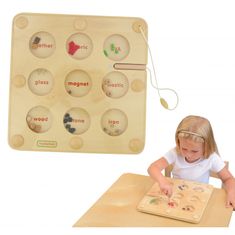 Masterkidz Čo priláka magnet Vzdelávacia hra Montessori Board Game