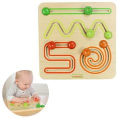 Masterkidz Vzdelávacia tabuľa Posuvná hra Labyrint Montessori
