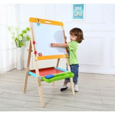 Tooky Toy Obojstranná magnetická stojaca tabuľa pre deti Skladacia