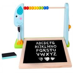 Tooky Toy Vzdelávacia stolová tabuľa + 18 magnetických prvkov