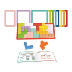 Tooky Toy Puzzle Tetris bloky 10 úrovní obtiažnosti 22 el.
