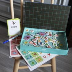 Tooky Toy Puzzle Montessori Abeceda Puzzle pre deti, ktoré sa učia písať písmená 151 el.