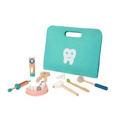 Tooky Toy Súprava malého zubára Lekársky kufrík 19 el. FSC