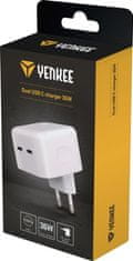 Yenkee YAC 2133 Dual USB C nabíjačka 36W