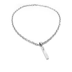 Guess Štýlový oceľový náhrdelník X Plate JUXN03001JWSTT/U