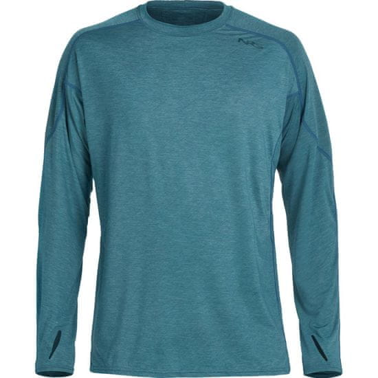 NRS Pánske tričko H2Core Silkweight, UV50+, dlhý rukáv, Mediterranea