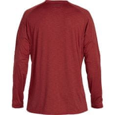 NRS Pánske tričko H2Core Silkweight, UV50+, dlhý rukáv, Vino, XXL