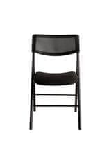 Alba Skladacia stolička "CPDIVANO N", čierna, kov a textil, CPDIVANO N