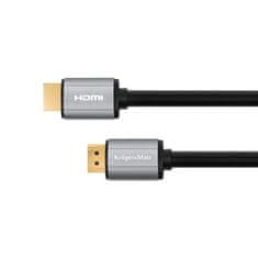 Krüger&Matz HDMI-HDMI kábel 15m Kruger &amp; Matz Basic sivý KM1206