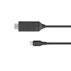 Krüger&Matz Kábel HDMI - USB typu C 2 m Kruger & Matz čierny KM1249