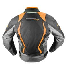 Cappa Racing Bunda moto AREZZO textilná čierna/oranžová L
