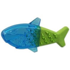 BeFUN Hračka DOG FANTASY Žralok chladící zeleno-modrá 18x9x4cm 1 ks