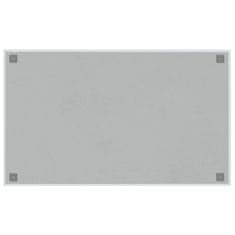 Vidaxl Nástenná magnetická tabuľa biela 100x60 cm tvrdené sklo