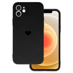 Vennus Zadný kryt Heart pre Iphone 12 design 1 čierny