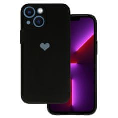 Vennus Zadný kryt Heart pre Iphone 14 design 1 čierny