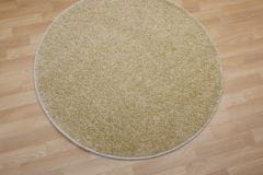 Vopi Kusový koberec Color shaggy béžový guľatý 57x57 (priemer) kruh