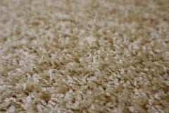 Kusový koberec Color shaggy béžový kvietok 120x120 kvietok