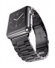 Techsuit Oceľový remienok TopQ Watchband W036 pre Apple Watch 3-4-5-6-7-SE 38-40-41 mm čierny 76360