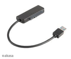 Akasa USB 3.1 adaptér pre 2,5" HDD a SSD - 20 cm