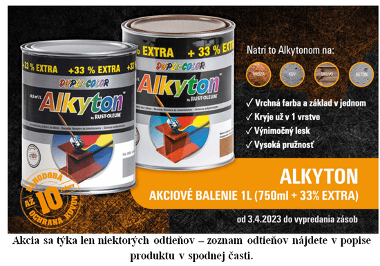 DUPLI COLOR ALKYTON Kladivková farba na hrdzu 2v1 5 l kladivková - medená