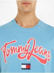 Tommy Jeans Tričká s krátkym rukávom pre mužov Tommy Jeans - svetlomodrá S
