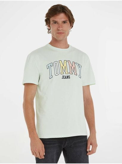 Tommy Jeans Tričká s krátkym rukávom pre mužov Tommy Jeans - mentolová