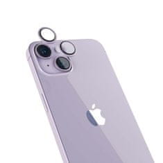 EPICO Hliníkové ochranné sklo na šošovky fotoaparátu pre iPhone 14 / 14 Plus (6,1") 69212152200001 - fialová