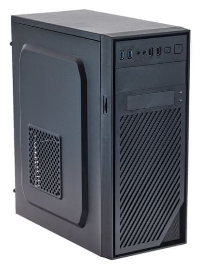 Eurocase MidT ML X404 EVO / bez zdroja / 2x USB2.0 / 2x USB 3.0 / 2x3,5 mm / čierna