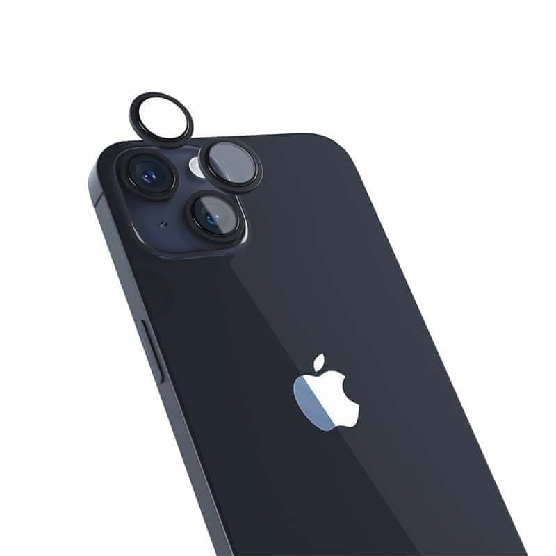 EPICO Hliníkové ochranné sklo na šošovky fotoaparátu pre iPhone 14 / 14 Plus (6,1") 69212151300012 - tmavo atramentová