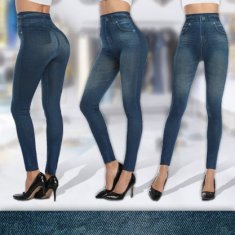 VIVVA® Dámske elastické džínsy tvarujúce postavu (1x džínsové nohavice) – veľkosť S/M, sivá | FITDENIM