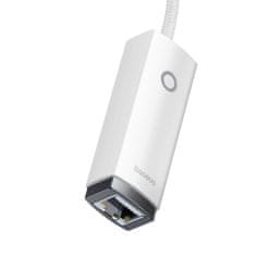 BASEUS Lite adaptér USB-C / RJ-45, biely